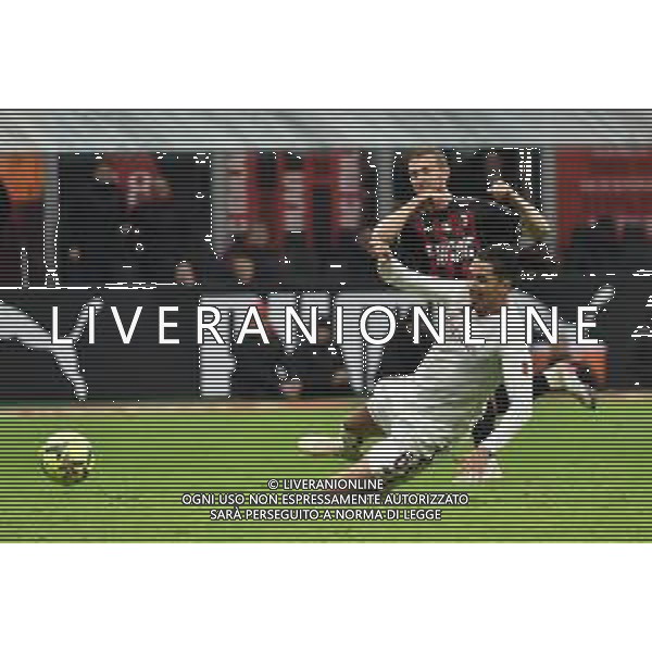 Tommaso Pobega (Milan) segna il gol del 2 a 0 Milan vs Roma Milano 08-01-2023 Stadio Giuseppe Meazza - San Siro Campionato Serie A TIM - 17a giornata foto Roberto Garavaglia/ag. Aldo Liverani sas / AGENZIA ALDO LIVERANI SAS