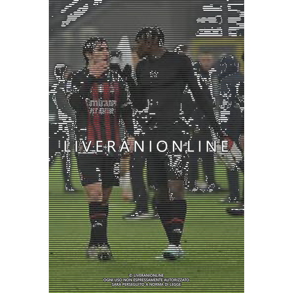 Sandro Tonali (Milan) SX e Rafael Leao (Milan) DX Milan vs Roma Milano 08-01-2023 Stadio Giuseppe Meazza - San Siro Campionato Serie A TIM - 17a giornata foto Roberto Garavaglia/ag. Aldo Liverani sas / AGENZIA ALDO LIVERANI SAS