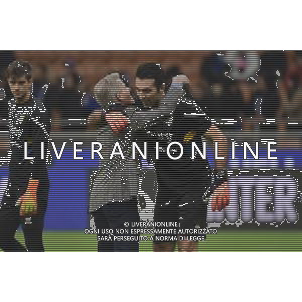 Kyle J. Krause presidente Parma SX e Gianluigi Buffon (Parma) DX Inter vs Parma Milano 10-01-2023 Stadio Giuseppe Meazza San Siro Coppa Italia Frecciarossa - ottavi di finale foto Roberto Garavaglia/ag. Aldo Liverani sas / AGENZIA ALDO LIVERANI SAS