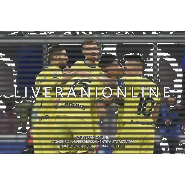 esultanza Inter dopo il gol del 2 a 1 Francesco Acerbi Inter vs Parma Milano 10-01-2023 Stadio Giuseppe Meazza San Siro Coppa Italia Frecciarossa - ottavi di finale foto Roberto Garavaglia/ag. Aldo Liverani sas / AGENZIA ALDO LIVERANI SAS