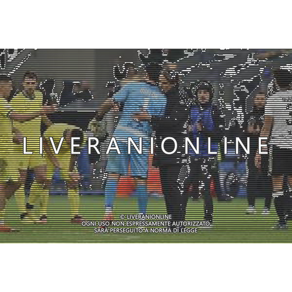 il saluto a fine gara tra Gianluigi Buffon (Parma) e Simone Inzaghi allenatore Inter Inter vs Parma Milano 10-01-2023 Stadio Giuseppe Meazza San Siro Coppa Italia Frecciarossa - ottavi di finale foto Roberto Garavaglia/ag. Aldo Liverani sas / AGENZIA ALDO LIVERANI SAS