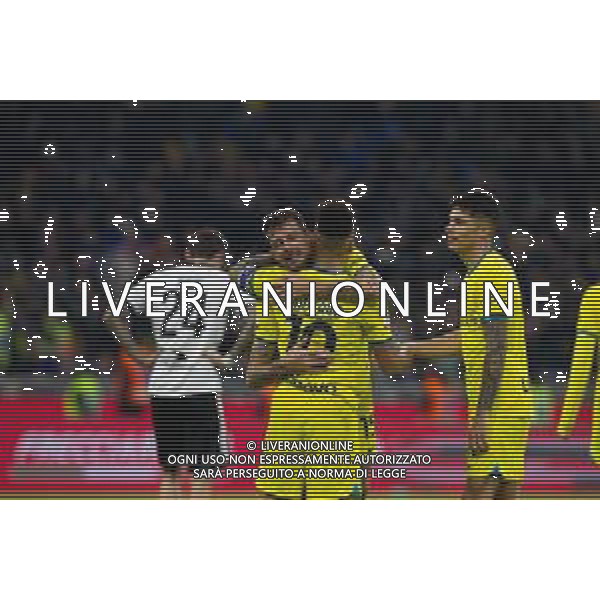 ESULTANZA DOPOGOL FRANCESCO ACERBI CON LAUTARO MARTINEZ - Inter vs Parma Ottavi di Finale Coppa Italia Frecciarossa 10-01-2023 ©Giampietri Paolo / AGENZIA ALDO LIVERANI SAS
