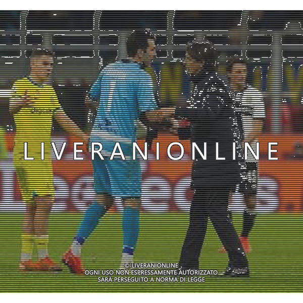 GIANLUIGI BUFFON E SIMONE INZAGHI A FINE GARA- Inter vs Parma Ottavi di Finale Coppa Italia Frecciarossa 10-01-2023 ©Giampietri Paolo / AGENZIA ALDO LIVERANI SAS