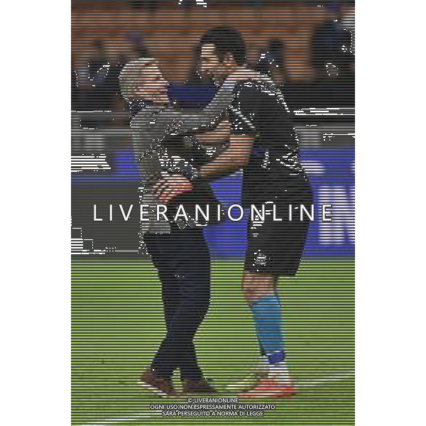 Kyle J. Krause presidente Parma SX e Gianluigi Buffon (Parma) DX Inter vs Parma Milano 10-01-2023 Stadio Giuseppe Meazza San Siro Coppa Italia Frecciarossa - ottavi di finale foto Roberto Garavaglia/ag. Aldo Liverani sas / AGENZIA ALDO LIVERANI SAS