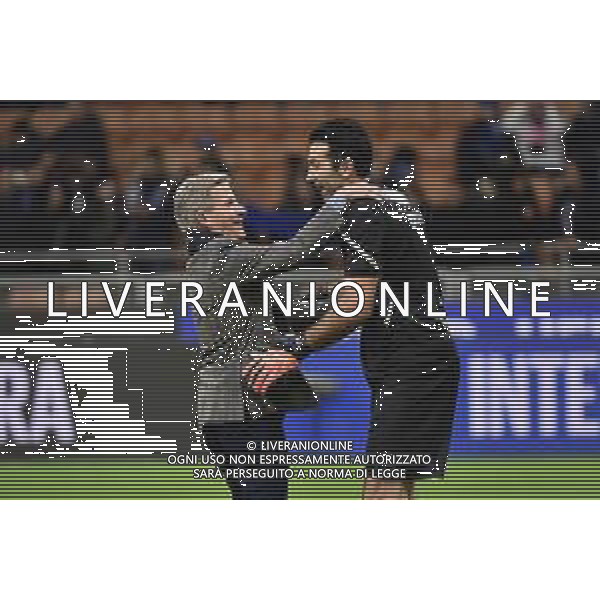 Kyle J. Krause presidente Parma SX e Gianluigi Buffon (Parma) DX Inter vs Parma Milano 10-01-2023 Stadio Giuseppe Meazza San Siro Coppa Italia Frecciarossa - ottavi di finale foto Roberto Garavaglia/ag. Aldo Liverani sas / AGENZIA ALDO LIVERANI SAS
