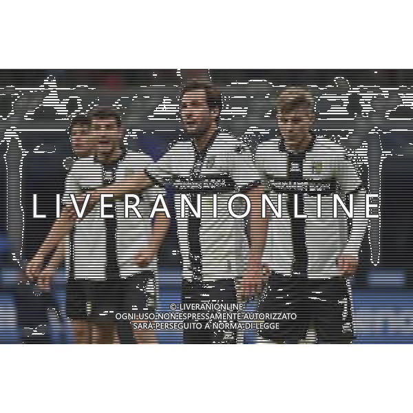 Franco Damian Vazquez (Parma) dietro Botond Balogh (Parma) SX e Adrian Dawid Benedyczak (Parma) DX Inter vs Parma Milano 10-01-2023 Stadio Giuseppe Meazza San Siro Coppa Italia Frecciarossa - ottavi di finale foto Roberto Garavaglia/ag. Aldo Liverani sas / AGENZIA ALDO LIVERANI SAS