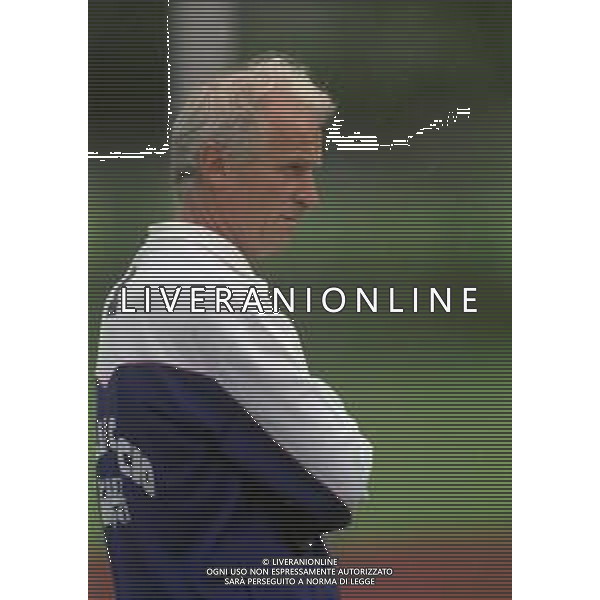 RETROSPETTIVA GIOVANNI TRAPATTONI ALLENATORE NELLA FOTO GIOVANNI TRAPATTONI ALLENATORE CAGLIARI CALCIO NELL\'ANNO 1995 A BOLZANO RITIRO ESTIVO AG ALDO LIVERANI SAS