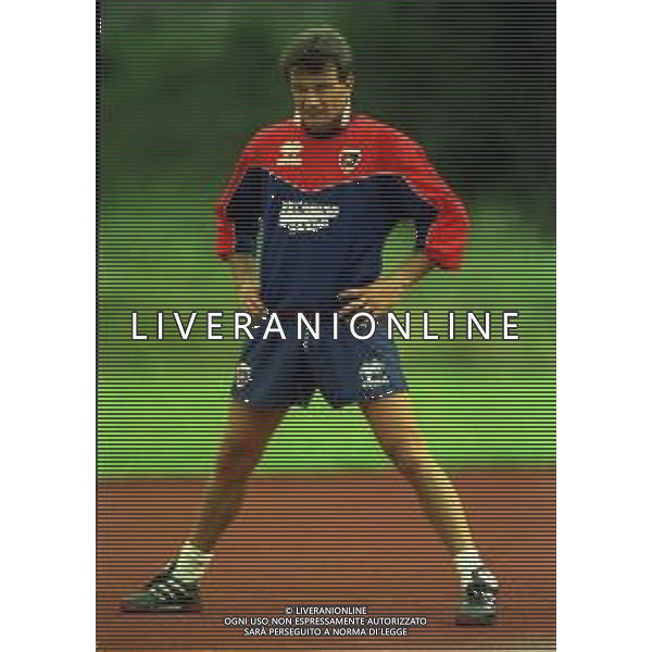 RETROSPETTIVA BENIAMINO ABATE CALCIATORE NELLA FOTO BENIAMINO ABATE CAGLIARI CALCIO ANNO 1995 AG ALDO LIVERANI SAS