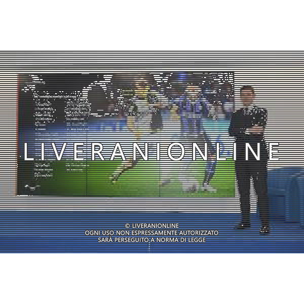 TVRG Presentazione fuorigioco semiautomatico nella foto Gianluca Rocchi designatore della CAN A-B Lissone (MB) 11-01-2023 Presso l\'International Broadcasting Center della Lega Serie A conferenza stampa di presentazione del Fuorigioco Semiautomatico S.A.O.T. in occasione della gara di EA Sports Supercup tra Milan e Inter in Arabia Saudita foto Roberto Garavaglia/ag. Aldo Liverani sas