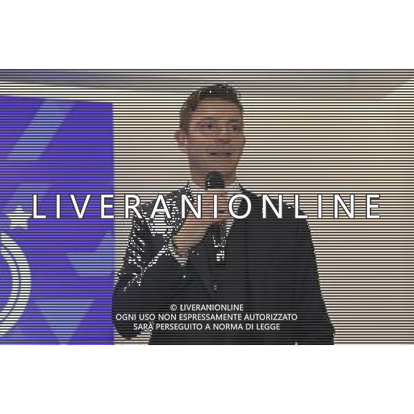 TVRG Presentazione fuorigioco semiautomatico nella foto Gianluca Rocchi designatore della CAN A-B Lissone (MB) 11-01-2023 Presso l\'International Broadcasting Center della Lega Serie A conferenza stampa di presentazione del Fuorigioco Semiautomatico S.A.O.T. in occasione della gara di EA Sports Supercup tra Milan e Inter in Arabia Saudita foto Roberto Garavaglia/ag. Aldo Liverani sas