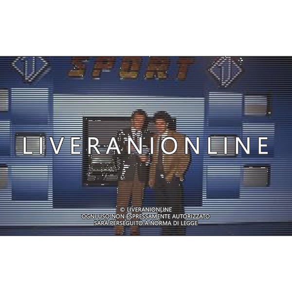 RETROSPETTIVA GIANLUCA VIALLI CALCIATORE NELLA FOTO CON IL GIORNALISTA LUIGI GARANZINI (GIGI) NELL\'ANNO 1987-1988 FOTO DFP/ ARCHIVIO AGENZIA ALDO LIVERANI