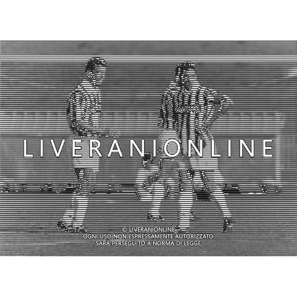 RETROSPETTIVA GIANLUCA VIALLI CALCIATORE NELLA FOTO CON LA MAGLIA DELLA JUVENTUS NELL\'ANNO 1993 - 1994 CON ROBERTO BAGGIO FOTO DFP/ ARCHIVIO AGENZIA ALDO LIVERANI