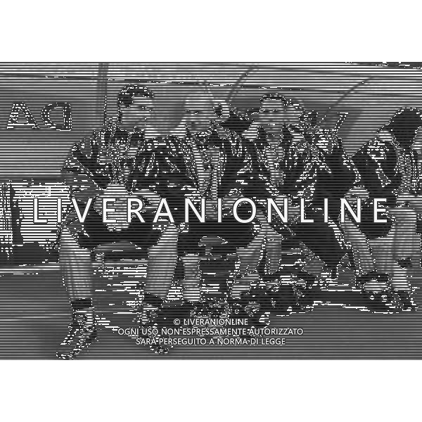 RETROSPETTIVA GIANLUCA VIALLI CALCIATORE NELLA FOTO CON LA MAGLIA DELLA JUVENTUS NELL\'ANNO 1994-1995 (IN PANCHINA CON MICHELANGELO RAMPULLA, ANGELO DI LIVIO IL 14 MAGGIO 1995) FOTO DFP/ ARCHIVIO AGENZIA ALDO LIVERANI