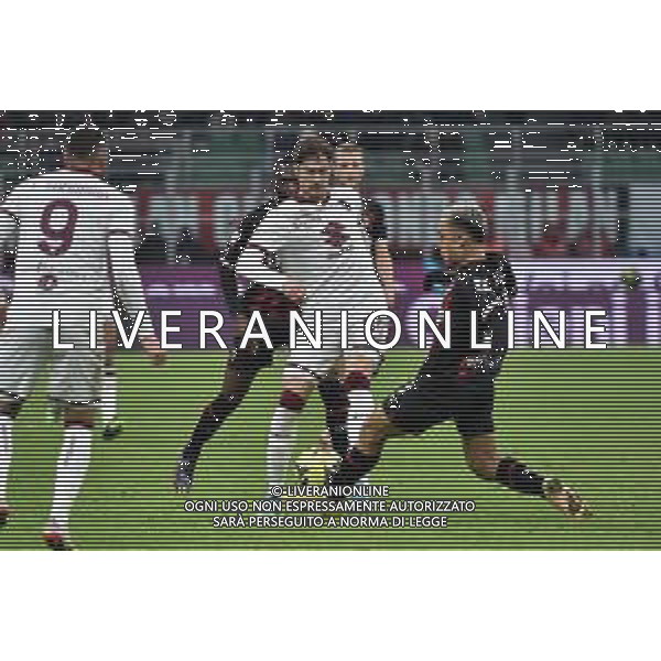 Alexey Miranchuk (Torino) e Sergino Gianni Dest (Milan) Milan vs Torino Milano 11-01-2023 Stadio Giuseppe Meazza San Siro Coppa Italia Frecciarossa - ottavi di finale foto Roberto Garavaglia/ag. Aldo Liverani sas / AGENZIA ALDO LIVERANI SAS