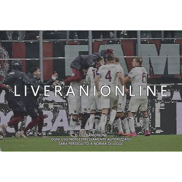 esultanza Torino dopo il gol dell\'1 a 0 Milan vs Torino Milano 11-01-2023 Stadio Giuseppe Meazza San Siro Coppa Italia Frecciarossa - ottavi di finale foto Roberto Garavaglia/ag. Aldo Liverani sas / AGENZIA ALDO LIVERANI SAS
