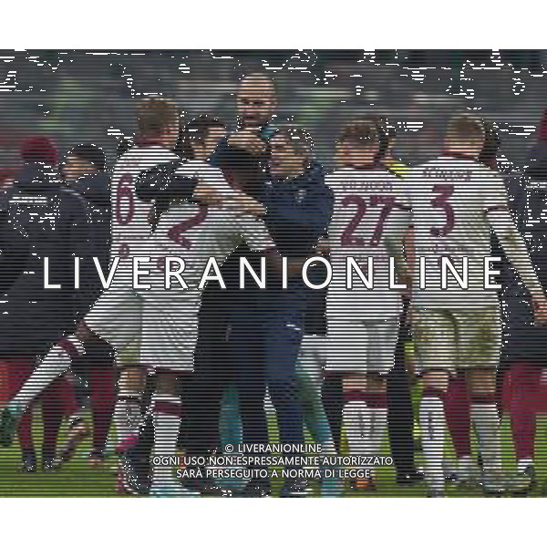 Esultanza dei giocatori del torino con ivan juric a fine gara per il passaggio del turno -Milan vs Torino Ottavi di Finale Coppa Italia Frecciarossa Milano 11-01-2023 ©Giampietri Paolo/ AGENZIA ALDO LIVERANI SAS