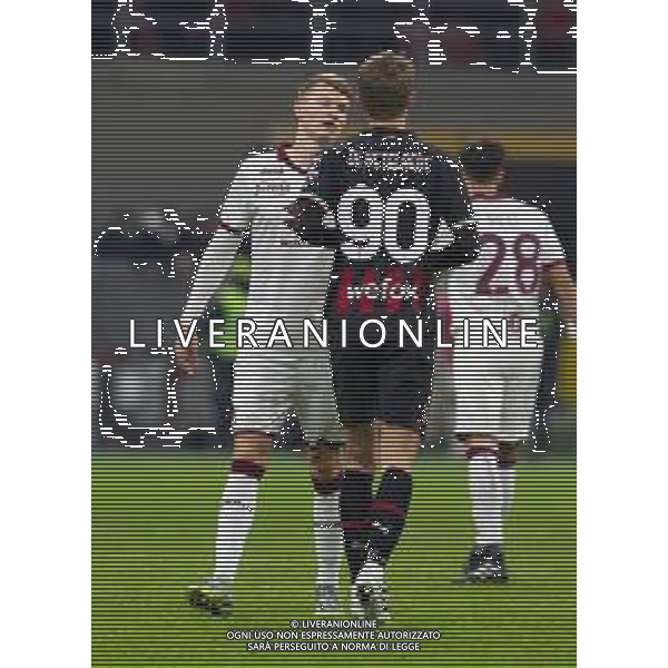 perr schuurs e charles de ketelaere -Milan vs Torino Ottavi di Finale Coppa Italia Frecciarossa Milano 11-01-2023 ©Giampietri Paolo/ AGENZIA ALDO LIVERANI SAS