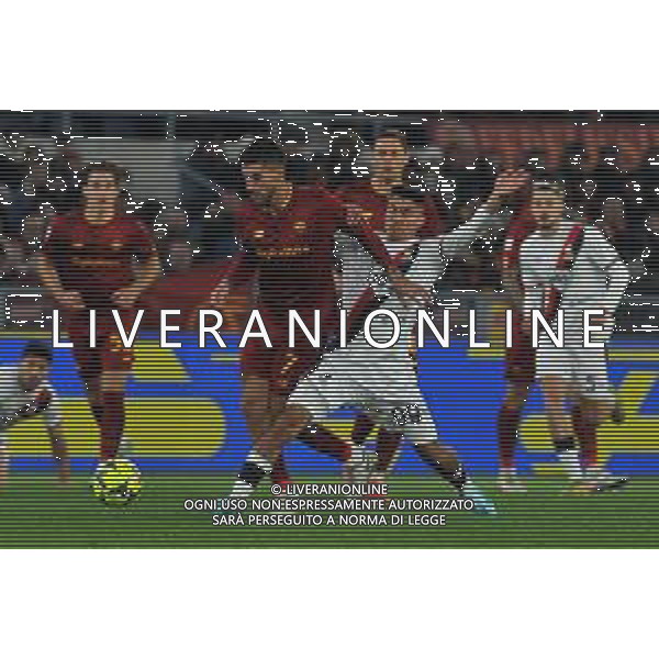 Roma vs Genoa Coppa Italia - Ottavi di finale Stadio Olimpico - Roma 12-01-2023 nella foto Galdames e Pellegrini ©Federico Gaetano / AGENZIA ALDO LIVERANI SAS