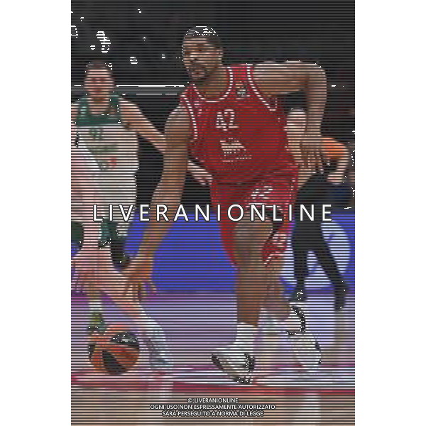 TVRG Kyle Hines (Olimpia Milano) EA7 Emporio Armani Milano vs Zalgiris Kaunas Assago (MI) 13-01-2023 Mediolanum Forum Turkish Airlines Euroleague 19a giornata regular season foto Roberto Garavaglia/ag. Aldo Liverani sas / AGENZIA ALDO LIVERANI SAS