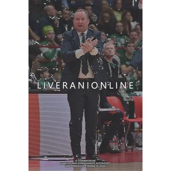 TVRG Kazys Maksvytis allenatore Zalgiris Kaunas EA7 Emporio Armani Milano vs Zalgiris Kaunas Assago (MI) 13-01-2023 Mediolanum Forum Turkish Airlines Euroleague 19a giornata regular season foto Roberto Garavaglia/ag. Aldo Liverani sas / AGENZIA ALDO LIVERANI SAS