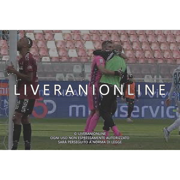 Reggio Calabria, Stadio Oreste Granillo Serie B 2022-2023 Reggina-Spal In foto: Esultanza Festa fine partita Spal Alfonso e Pomini ©Andrea Rosito / AGENZIA ALDO LIVERANI SAS