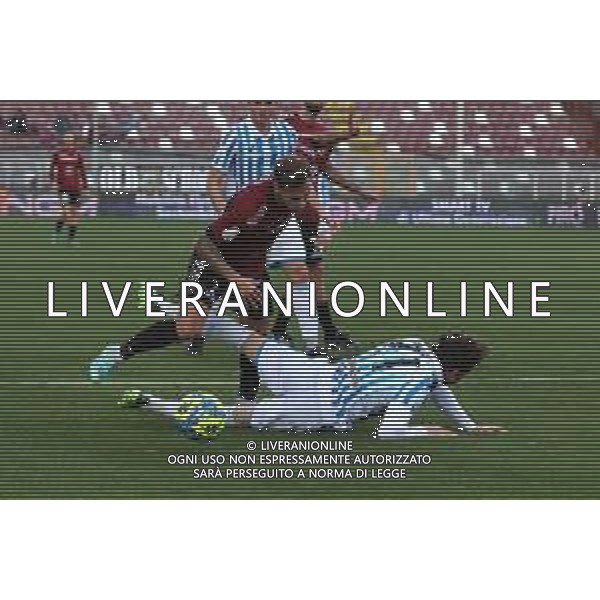 14.01.2023 REGGIO CALABRIA STADIO ORESTE GRANILLO. CAMPIONATO NAZIONALE SERIE B REGGINA VS SPAL IN FOTO CONTRASTO IN AREA FRA RICCI REGGINA E CELIA SPAL ©GARREFFA PASQUALE / AGENZIA ALDO LIVERANI SAS