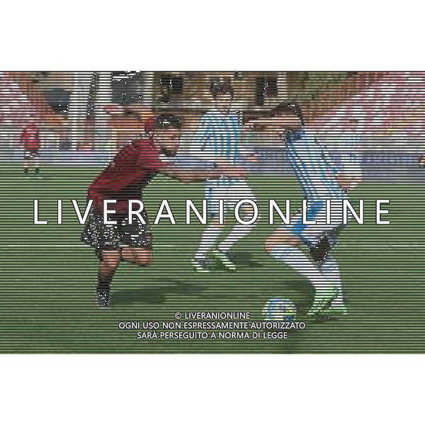 14.01.2023 REGGIO CALABRIA STADIO ORESTE GRANILLO. CAMPIONATO NAZIONALE SERIE B REGGINA VS SPAL IN FOTO MENEZ REGGINA E PEDA SPAL ©GARREFFA PASQUALE / AGENZIA ALDO LIVERANI SAS