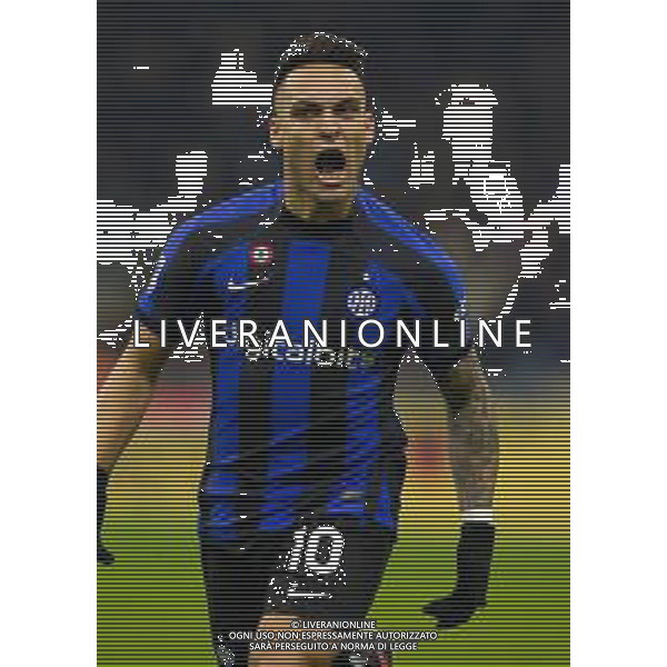 Esultanza dopogol lautaro martinez -Inter vs Hellas Verona Campionato Serie A TIM - 18a giornata 14-01-2023 ©GIAMPIETRI PAOLO / AGENZIA ALDO LIVERANI SAS