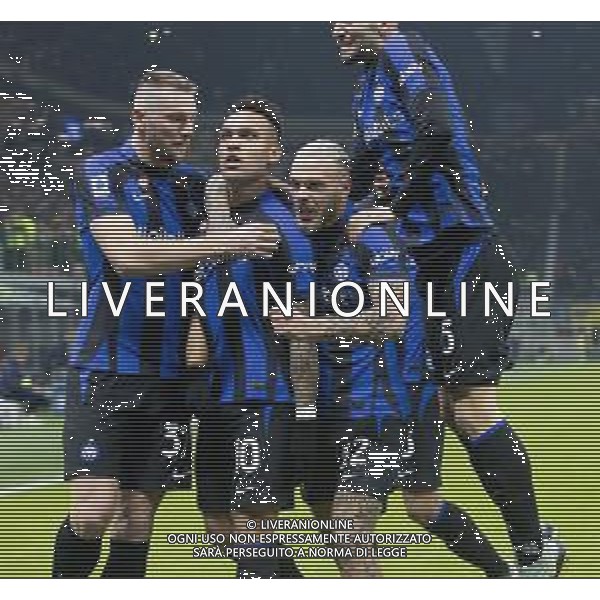 Esultanza dopogol lautaro martinez con Skriniar e Federico dimarco -Inter vs Hellas Verona Campionato Serie A TIM - 18a giornata 14-01-2023 ©GIAMPIETRI PAOLO / AGENZIA ALDO LIVERANI SAS