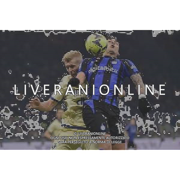 Josh Thomas Doig (Hellas Verona) e Lautaro Martinez (Inter) Inter vs Hellas Verona Milano 14-01-2023 Stadio Giuseppe Meazza - San Siro Campionato Serie A TIM - 18a giornata foto Roberto Garavaglia/ag. Aldo Liverani sas / AGENZIA ALDO LIVERANI SAS