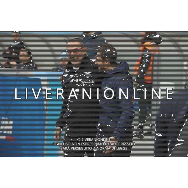 Sassuolo vs Lazio Campionato Serie A TIM - 18 Giornata Stadio Mapei - Reggio Emilia 15-01-2023 nella foto Maurizio Sarri e Dionisi Alessio ©Federico Gaetano / AGENZIA ALDO LIVERANI SAS