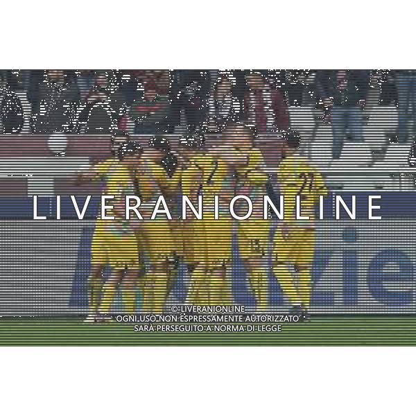TVMV-Torino 15.01.2023 Stadio Grande Torino © Manuela Viganti/Agenzia Aldo Liverani Torino vs Spezia Campionato Calcio Serie A TIM 2022/2023 18a giornata Nella foto: esultanza dello spezia dopo il gol di m\'bala nzola ©Viganti / AGENZIA ALDO LIVERANI SAS