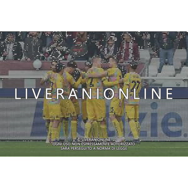 TVMV-Torino 15.01.2023 Stadio Grande Torino © Manuela Viganti/Agenzia Aldo Liverani Torino vs Spezia Campionato Calcio Serie A TIM 2022/2023 18a giornata Nella foto: esultanza dello spezia dopo il gol di m\'bala nzola ©Viganti / AGENZIA ALDO LIVERANI SAS