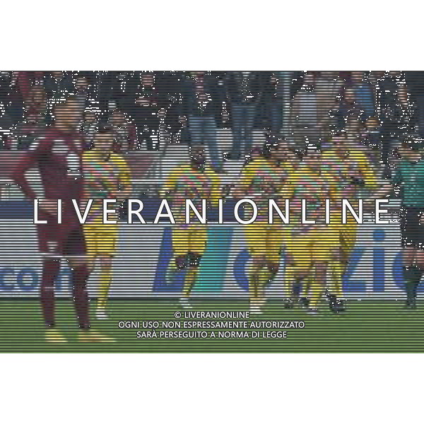 TVMV-Torino 15.01.2023 Stadio Grande Torino © Manuela Viganti/Agenzia Aldo Liverani Torino vs Spezia Campionato Calcio Serie A TIM 2022/2023 18a giornata Nella foto: esultanza dello spezia dopo il gol di m\'bala nzola ©Viganti / AGENZIA ALDO LIVERANI SAS
