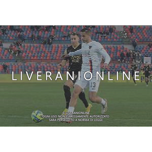 Cosenza, ITALY - JANUARY, 15: Andrea Meroni and Antonino La Gumina during the Serie B match between Cosenza and Benevento at Stadio San Vito-Marulla on January 15, 2023 in Cosenza FOTO ANDREA ROSITO-AG ALDO LIVERANI SAS