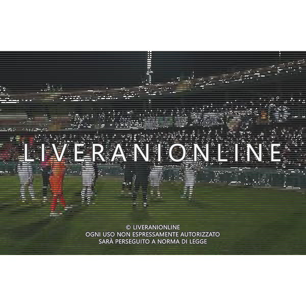 TERNANA - ASCOLI CAMPIONATO CALCIO SERIE B 15.01.2023 NELLA FOTO DELUSIONE DEI GIOCATORI DELL\'ASCOLI A FINE GARA SOTTO LA CURVA DEI TIFOSI ©PAGLIARICCI / AGENZIA ALDO LIVERANI SAS