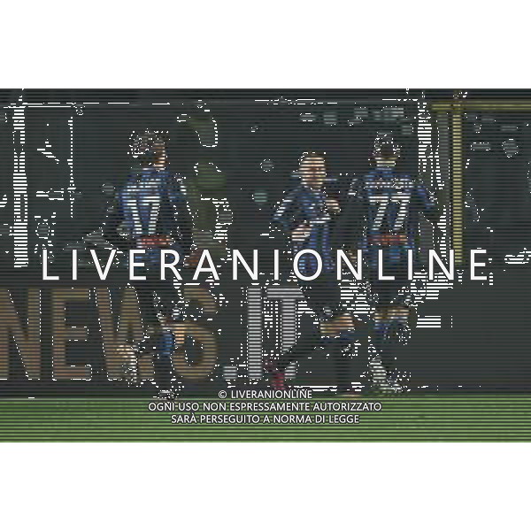 TVRG esultanza Atalanta dopo il gol del 4 a 1 Atalanta vs Salernitana Bergamo 15-01-2023 Gewiss Stadium - Stadio Atleti Azzurri d\'Italia Campionato Serie A TIM - 18a giornata foto Roberto Garavaglia/ag. Aldo Liverani sas / AGENZIA ALDO LIVERANI SAS