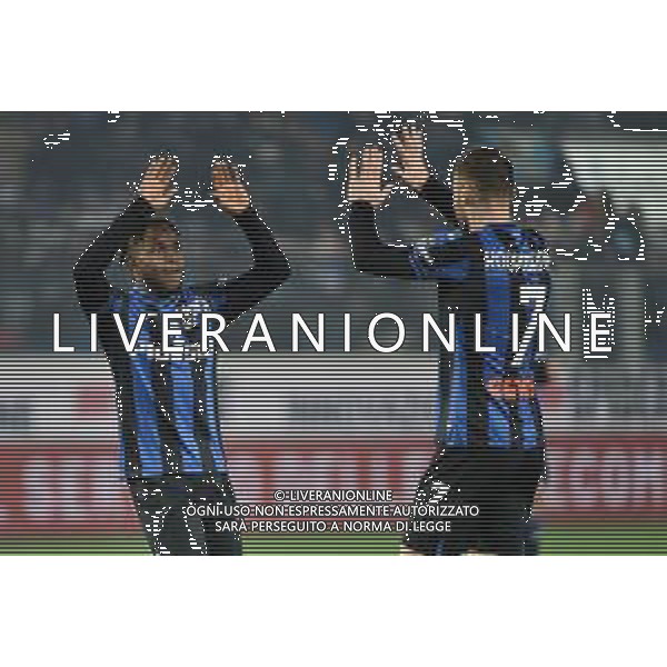 TVRG Ademola Lookman (Atalanta) e Teun Koopmeiners (Atalanta) esulta dopo il gol del 6 a 1 Atalanta vs Salernitana Bergamo 15-01-2023 Gewiss Stadium - Stadio Atleti Azzurri d\'Italia Campionato Serie A TIM - 18a giornata foto Roberto Garavaglia/ag. Aldo Liverani sas / AGENZIA ALDO LIVERANI SAS