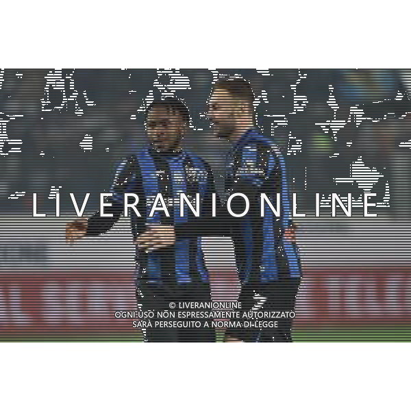 TVRG Ademola Lookman (Atalanta) e Teun Koopmeiners (Atalanta) esulta dopo il gol del 6 a 1 Atalanta vs Salernitana Bergamo 15-01-2023 Gewiss Stadium - Stadio Atleti Azzurri d\'Italia Campionato Serie A TIM - 18a giornata foto Roberto Garavaglia/ag. Aldo Liverani sas / AGENZIA ALDO LIVERANI SAS