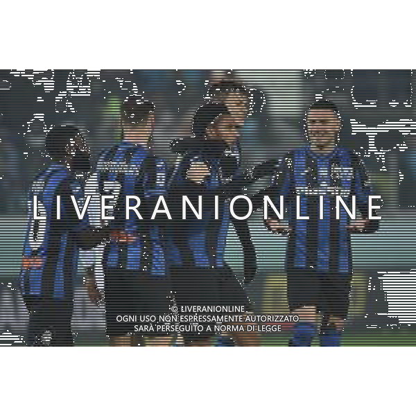 TVRG esultanza Atalanta dopo il gol del 7 a 2 Atalanta vs Salernitana Bergamo 15-01-2023 Gewiss Stadium - Stadio Atleti Azzurri d\'Italia Campionato Serie A TIM - 18a giornata foto Roberto Garavaglia/ag. Aldo Liverani sas / AGENZIA ALDO LIVERANI SAS