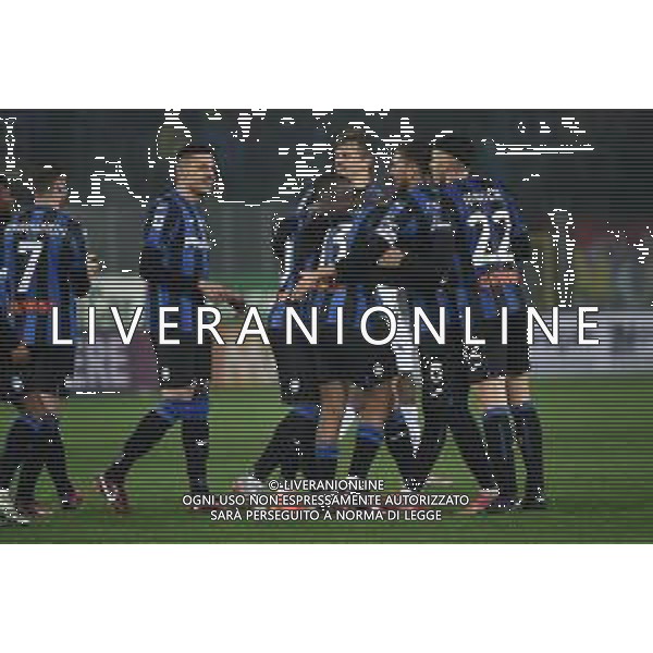 TVRG esultanza Atalanta dopo il gol del 7 a 2 Atalanta vs Salernitana Bergamo 15-01-2023 Gewiss Stadium - Stadio Atleti Azzurri d\'Italia Campionato Serie A TIM - 18a giornata foto Roberto Garavaglia/ag. Aldo Liverani sas / AGENZIA ALDO LIVERANI SAS