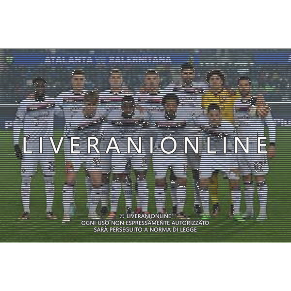 TVRG la formazione della Salernitana, in piedi da SX Boulaye Dia, Krzysztof Piatek, Lorenzo Pirola, Matteo Lovato, Federico Fazio, Francisco Guillermo Ochoa e Antonio Candreva; in basso da SX Hans Nicolussi Caviglia, Lassana Coulibaly, Tonny Vilhena e Domagoj Bradaric Atalanta vs Salernitana Bergamo 15-01-2023 Gewiss Stadium - Stadio Atleti Azzurri d\'Italia Campionato Serie A TIM - 18a giornata foto Roberto Garavaglia/ag. Aldo Liverani sas / AGENZIA ALDO LIVERANI SAS