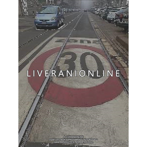 Zona 30 Riduzione del limite di velocita\' a 30 all’ora per le auto in citta\' a partire dal 2024 a Milano 16.01.2023 © AGENZIA ALDO LIVERANI SAS