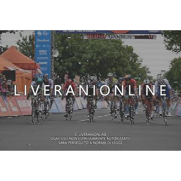 18-01-2023 Tour Down Under; Tappa 01 Tanunda - Tanunda; 2023, Bahrain - Victorious; 2023, Jayco - Alula; 2023, Lotto - Dstny; Bauhaus, Phil; Matthews, Michael; Ewan, Caleb; Tanunda; ©SIROTTI / AGENZIA ALDO LIVERANI SAS
