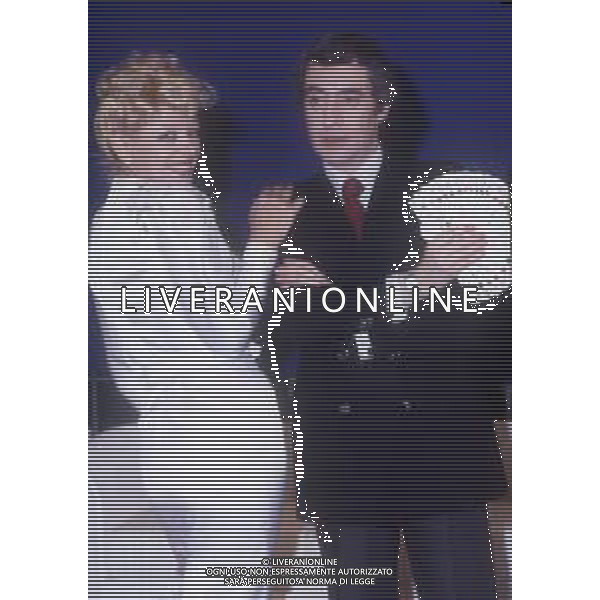RETROSPETTIVA SANDRO MILO ATTRICE NELLA FOTO SANDRA MILO A ROMA NELL\'ANNO 1982 CON TONY BINARELLI AG ALDO LIVERANI SAS 