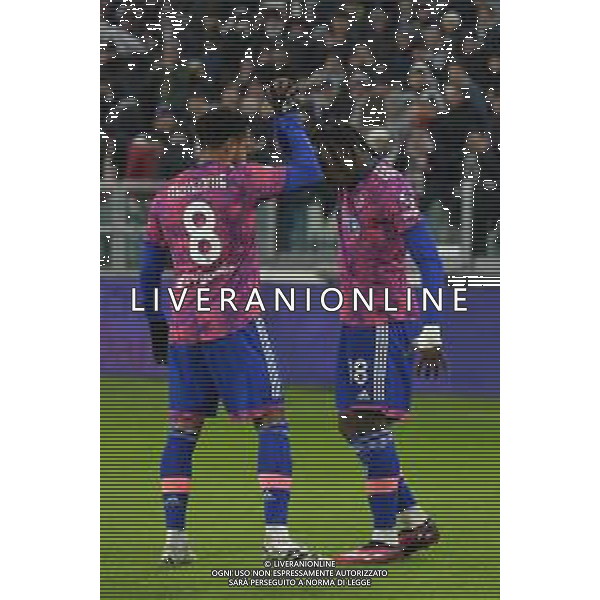 TVMV-Torino 19.01.2023 Allianz Stadium © Manuela Viganti/Agenzia Aldo Liverani Juventus vs Monza Coppa Italia Frecciarossa 2022/2023 Ottavi di Finale Nella foto: esultanza moise kean e weston mckennie dopo il gol ©Viganti / AGENZIA ALDO LIVERANI SAS