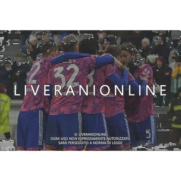 TVMV-Torino 19.01.2023 Allianz Stadium © Manuela Viganti/Agenzia Aldo Liverani Juventus vs Monza Coppa Italia Frecciarossa 2022/2023 Ottavi di Finale Nella foto: esultanza juventus dopo il gol di federico chiesa ©Viganti / AGENZIA ALDO LIVERANI SAS