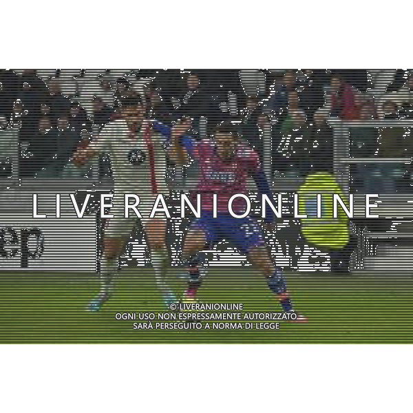 TVMV-Torino 19.01.2023 Allianz Stadium © Manuela Viganti/Agenzia Aldo Liverani Juventus vs Monza Coppa Italia Frecciarossa 2022/2023 Ottavi di Finale Nella foto: angel di maria e pablo mari ©Viganti / AGENZIA ALDO LIVERANI SAS