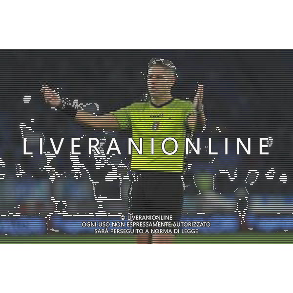 Lazio vs Bologna Coppa Italia Frecciarossa - Ottavi di finale - Stadio Olimpico - Roma 19-01-2023 nella foto Niccolo\' Baroni arbitro ©Federico Gaetano/ AGENZIA ALDO LIVERANI SAS