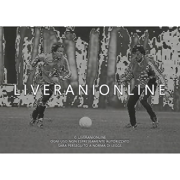 1985 MILANELLO -ALLENAMENTO MILAN NELLA FOTO GIUSEPPE INCOCCIATI-ROBERTO SCARNECCHIA AG ALDO LIVERANI SAS